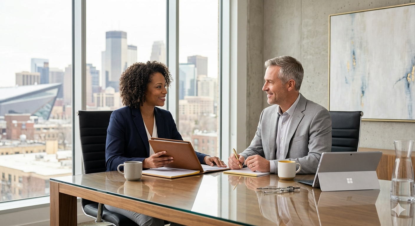 Client meeting with advisor